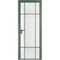Алюминиевая дверь 8AG зелёный воск остеклённая