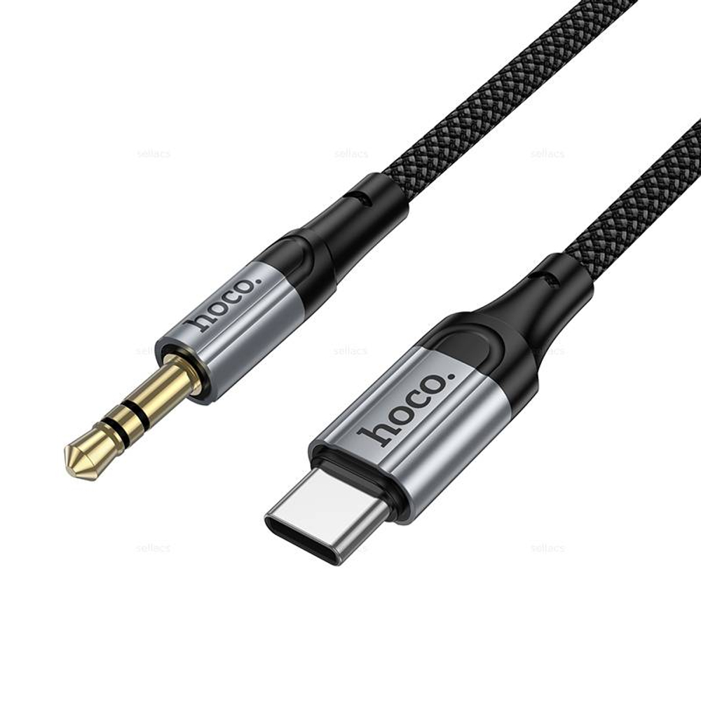 Аудио кабель AUX для Type-C Hoco UPA33B (black)