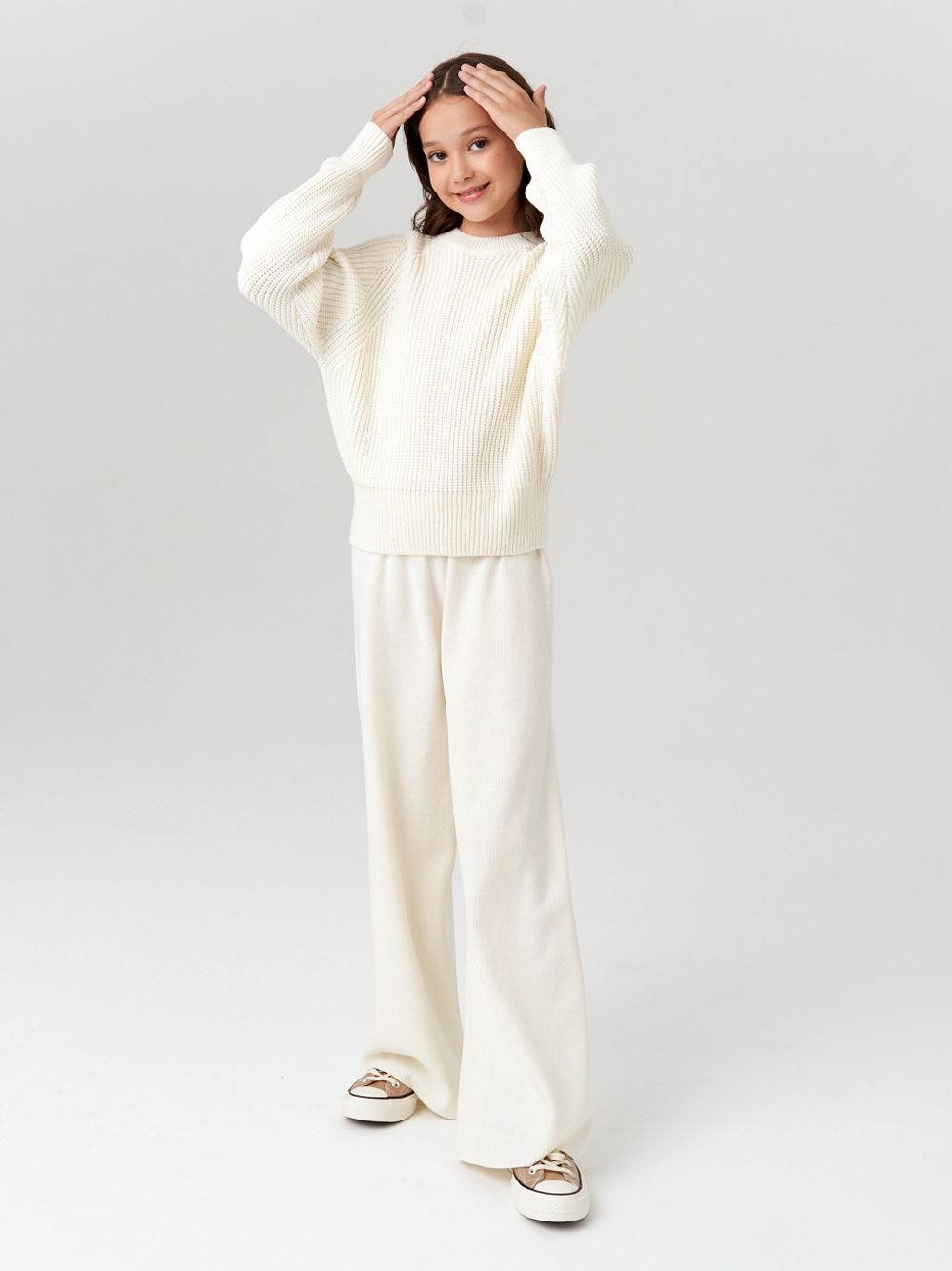 Джемпер для девочки AT1001 молочный