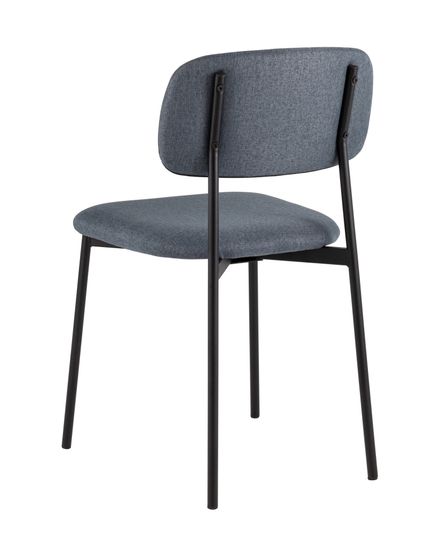 Стул Майло рогожка серо-синий