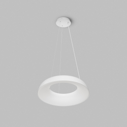 Cветильник подвесной TORION, 70Вт LED, ?630x1500 мм, 3000–6000K, алюминий, акрил, белый