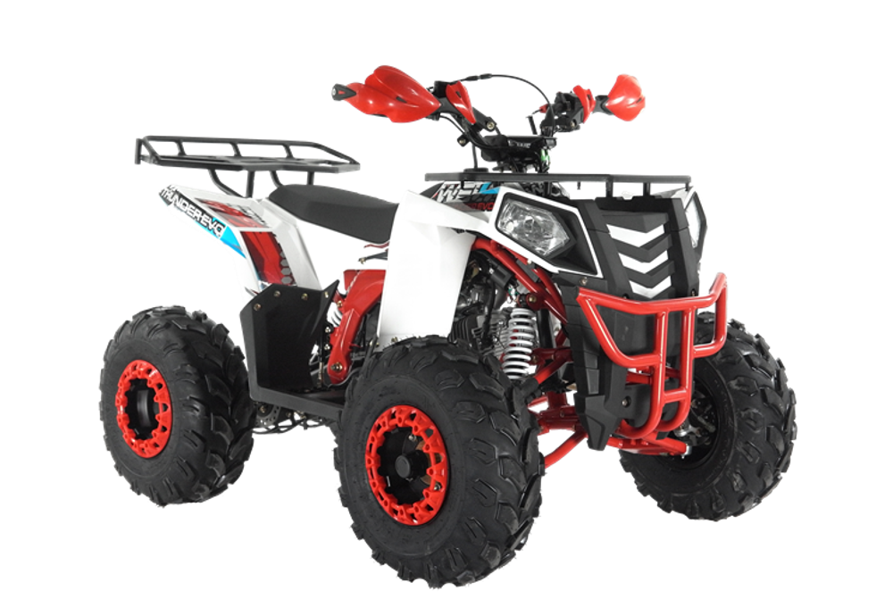 Квадроцикл Wels Thunder EVO 125 куб/см 10 л.с колеса 8" цвет Белый/красный