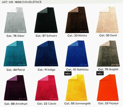 Полотенце 30х50 Cawo-JOOP! Classic Doubleface 1600 коричневое Германия палитра цветов