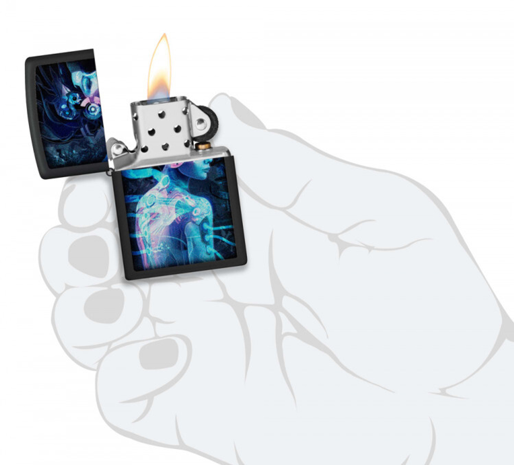 Зажигалка ZIPPO 48517 Cyborg Woman