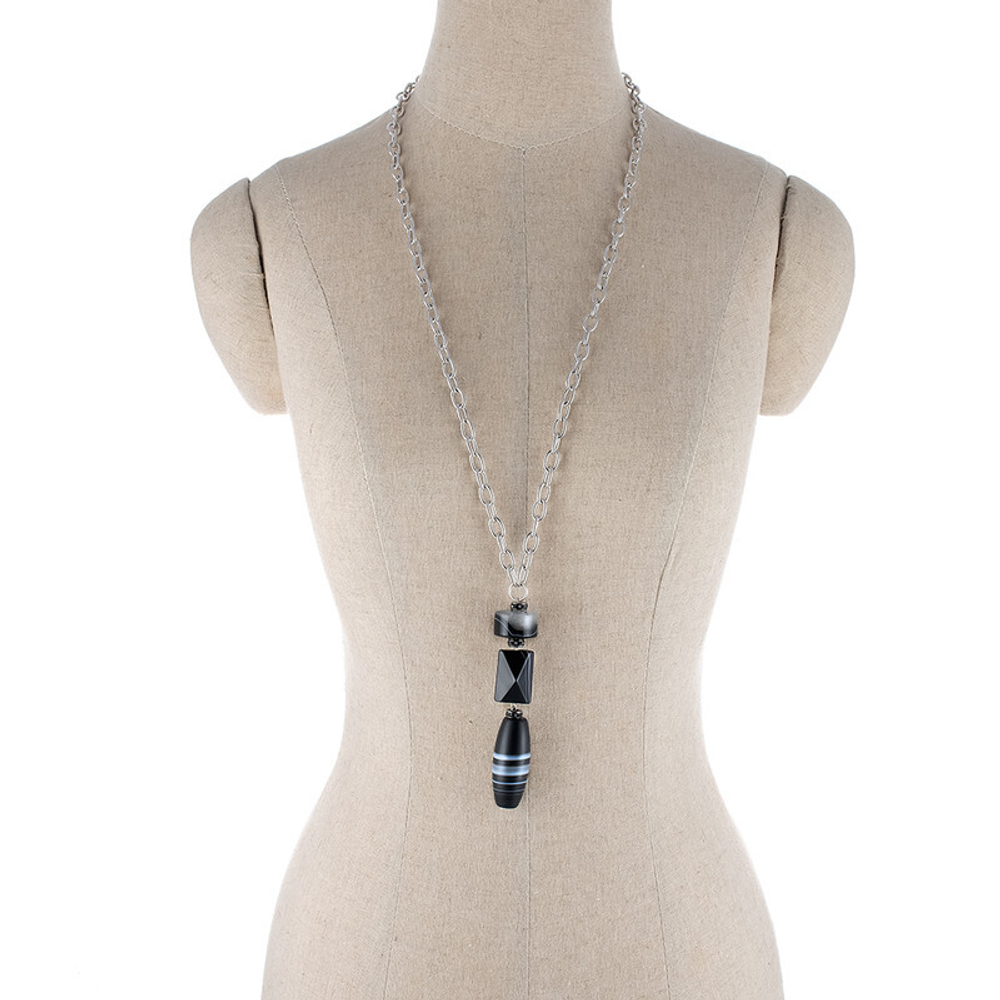 10118981 Колье Роман с камнем