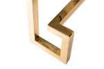 13RXC3049-GOLD Консоль черное стекло/золото 120*40*78см