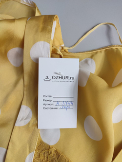 Платье в крупный горошек, маркировка М, визуально на 46 размер