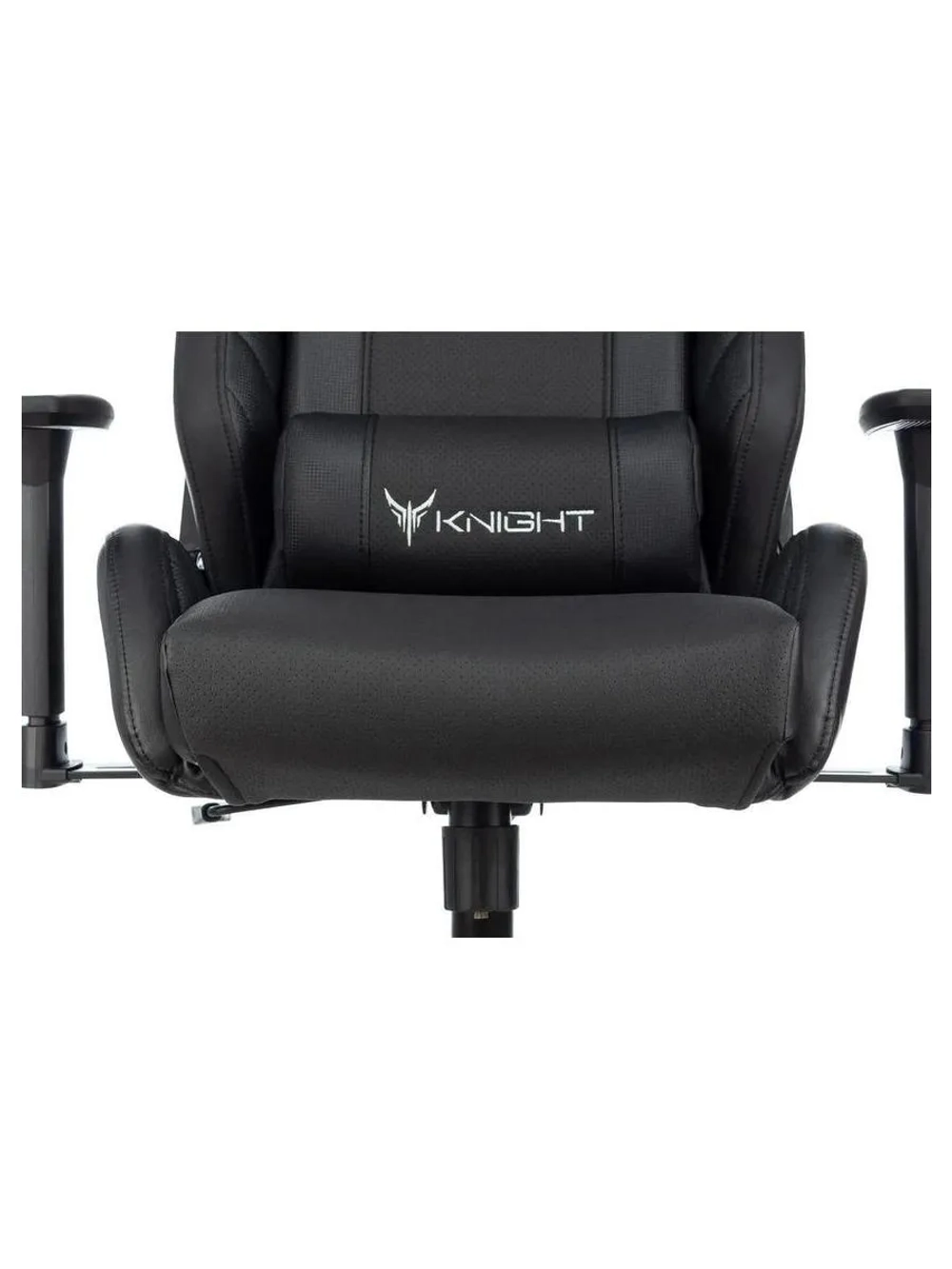 Кресло игровое Knight Thunder 5X черный эко.кожа крестов. металл