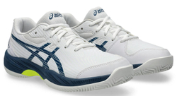 Детские теннисные кроссовки Asics Gel-Game 9 GS Clay/OC - white/mako blue