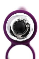 Вибронасадка на палец Tessy для прелюдий фиолетовая 9,5 см