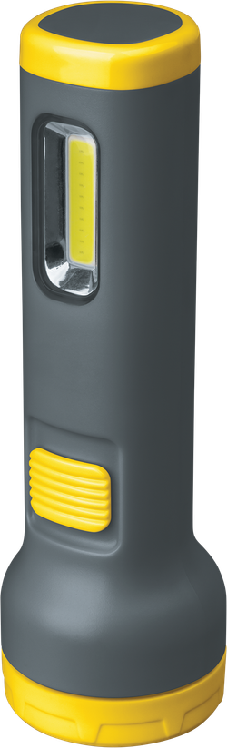 Фонарь Navigator 14 035 NPT-CP21-ACCU Пласт.1LED 1Вт+1COB 1Вт, акк.3.7В,1200 мАч