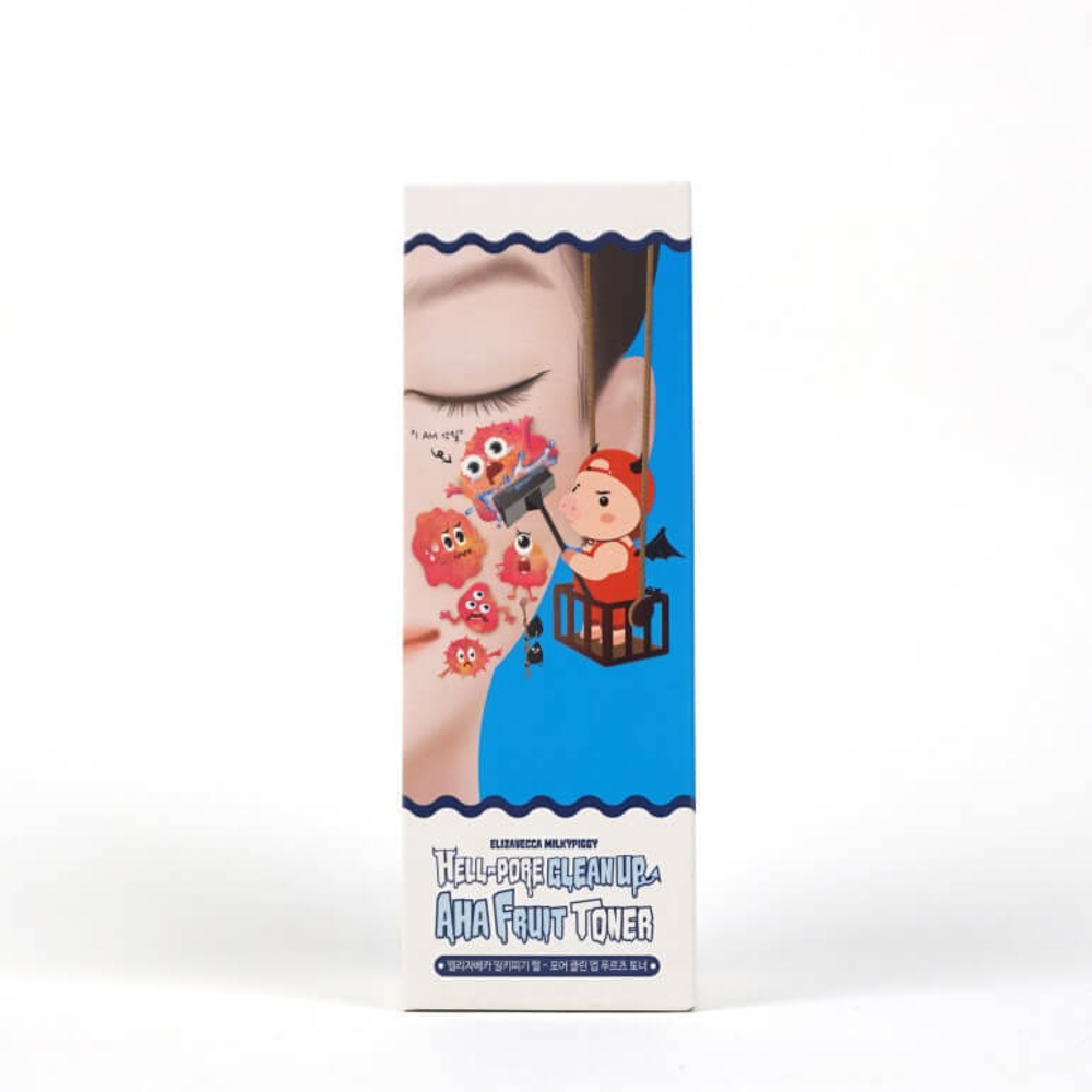 [Elizavecca] Тонер-пилинг ФРУКТОВЫЕ КИСЛОТЫ Hell-Pore Clean Up Aha Fruit Toner, 200 мл
