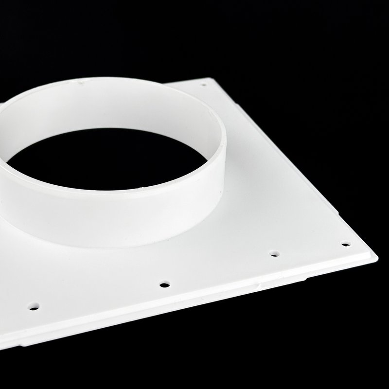 Фланец 168х168 мм квадратный на трубу 100 мм, ФКВ 100 для присоединения воздуховодов