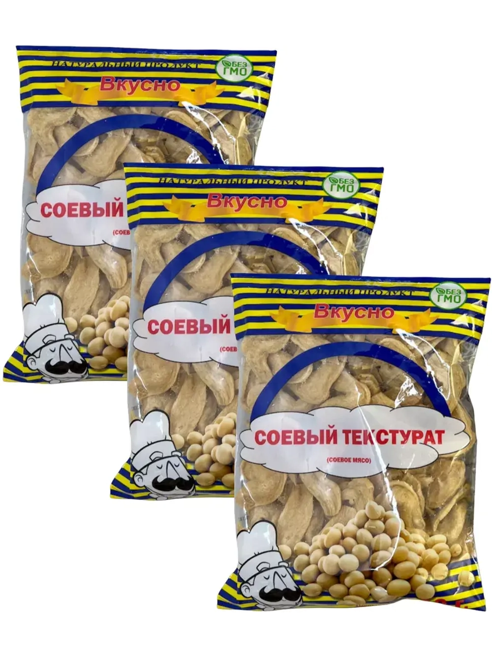 Соевый текстурат соевое мясо 100 г * 3 шт
