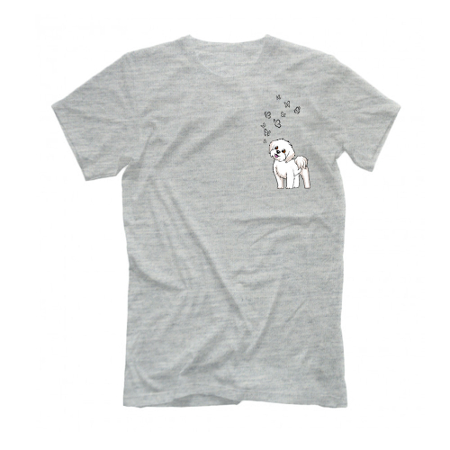 Футболка "Мальтезе и бабочки"