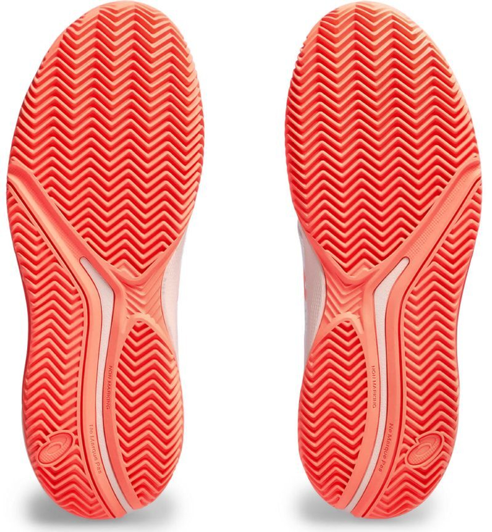 Женские теннисные кроссовки Asics Gel-Challenger 14 Clay - white/sun coral
