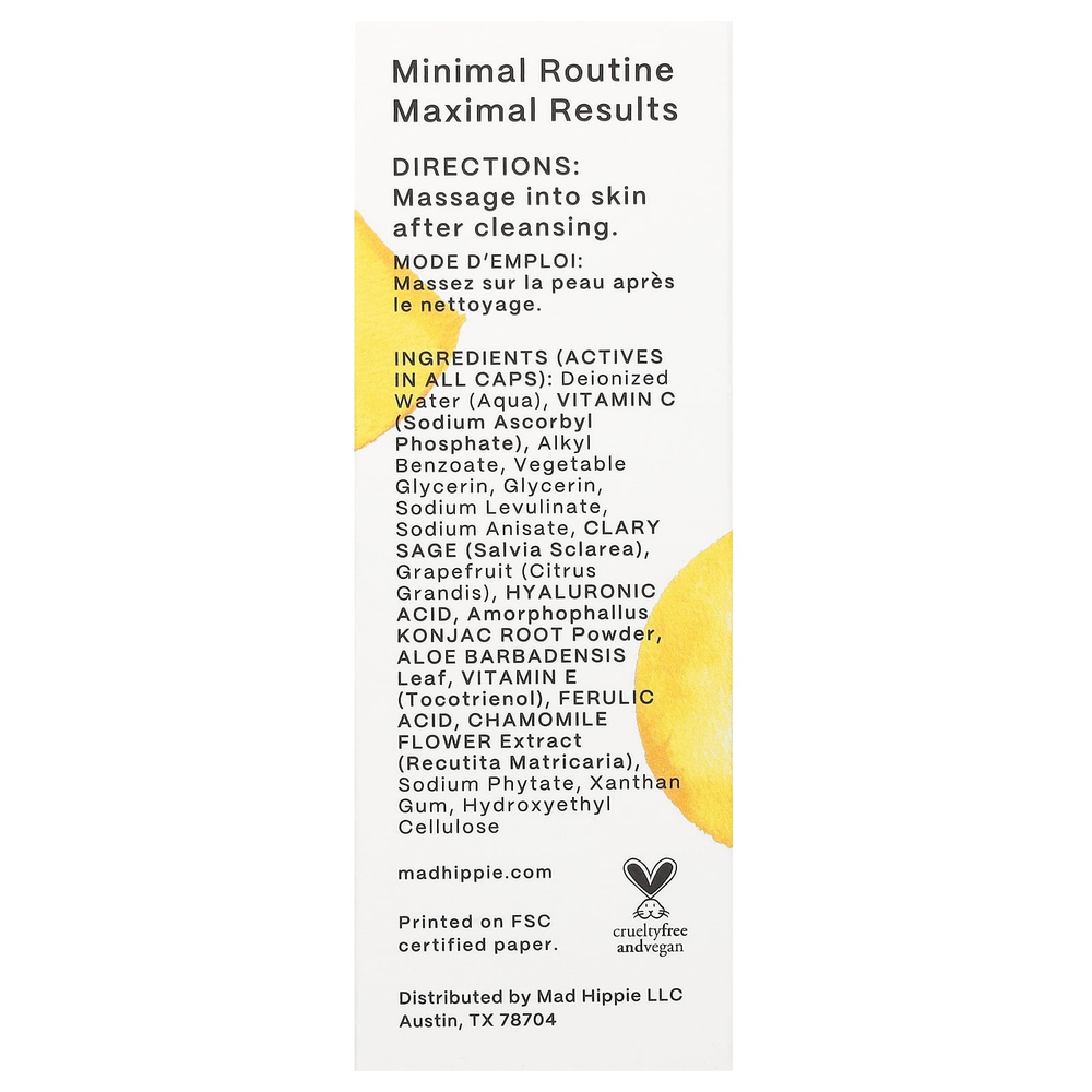 Mad Hippie, сыворотка с витамином C, 30 мл (1,02 жидк. унции)