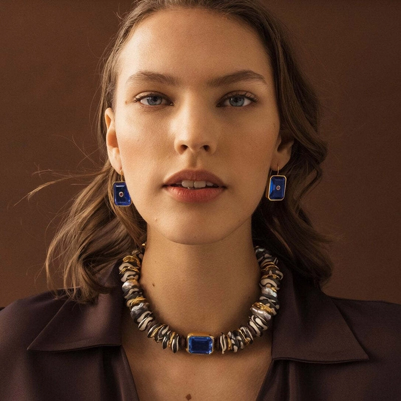 Серьги Плитка – Королевские