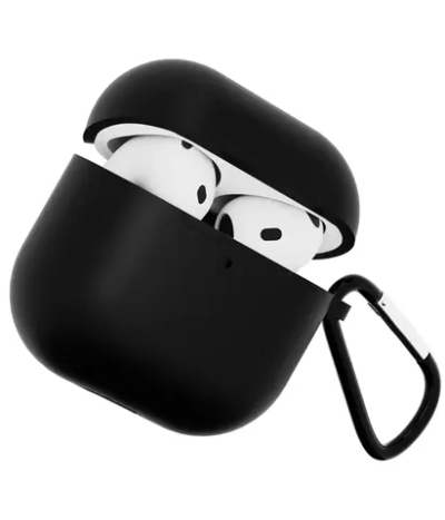 Чехол для Airpods 4 Gurdini силиконовый черный