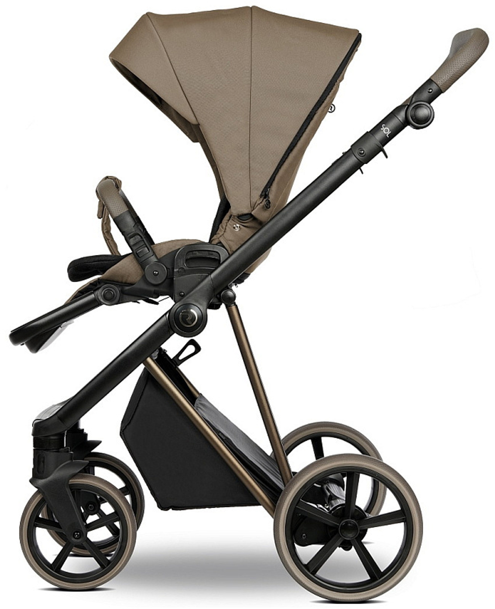 Детская коляска Roan Sol Vintage Luxury 2.0 2 в 1 VIN 03/MM Mocha Mousse/Cappuccino/руч.Cappuccino