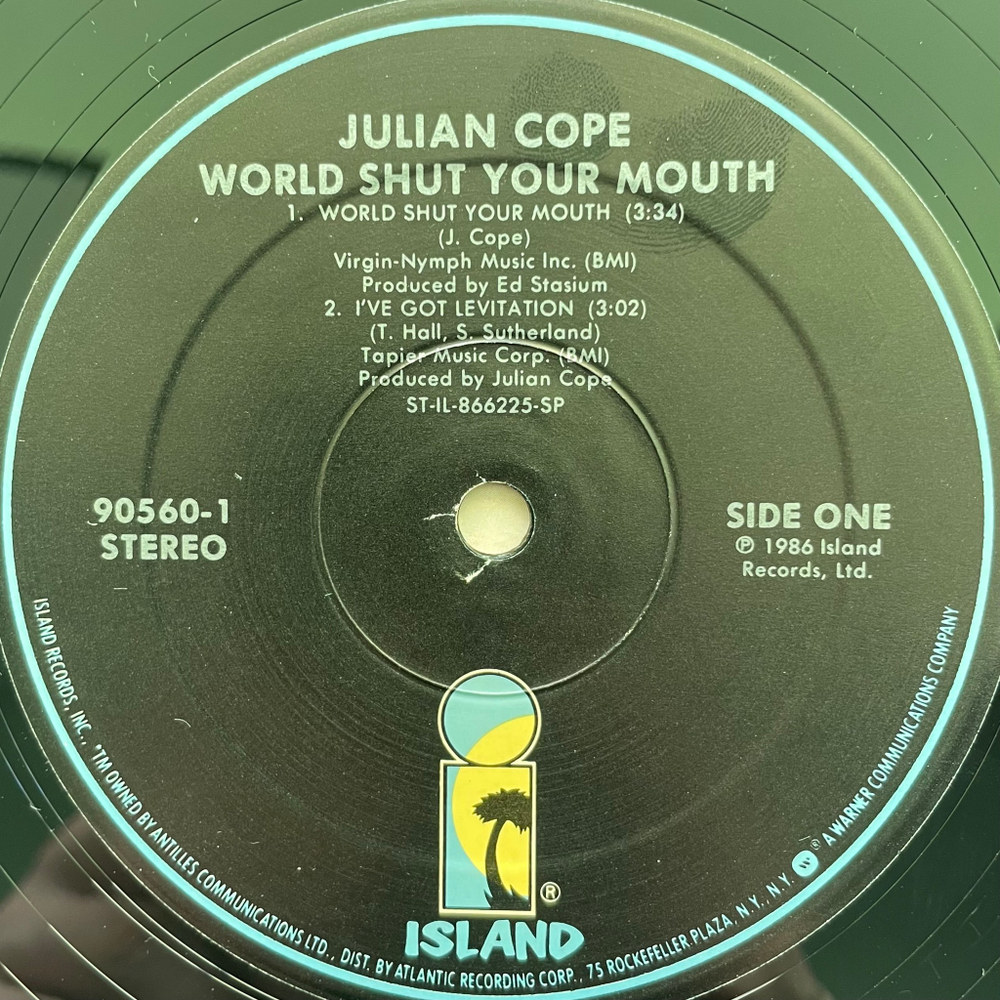 Julian Cope ‎– World Shut Your Mouth (США 1986г.) 12", 45 RPM