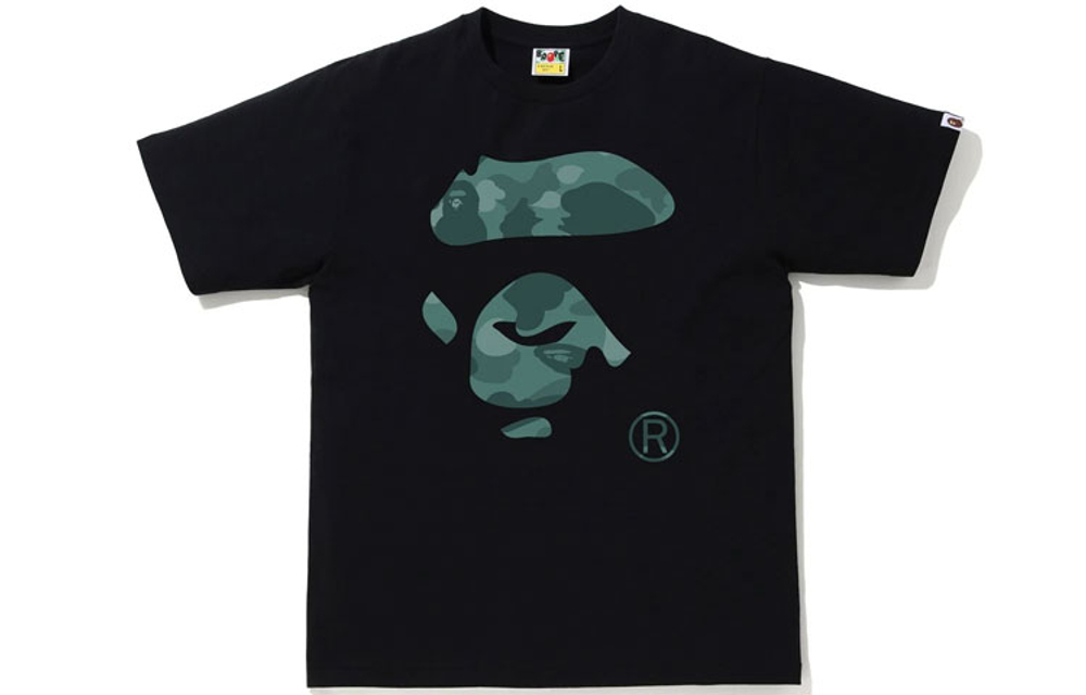 A Bathing Ape Reflector 1st Camo Ape Face Tee Tee