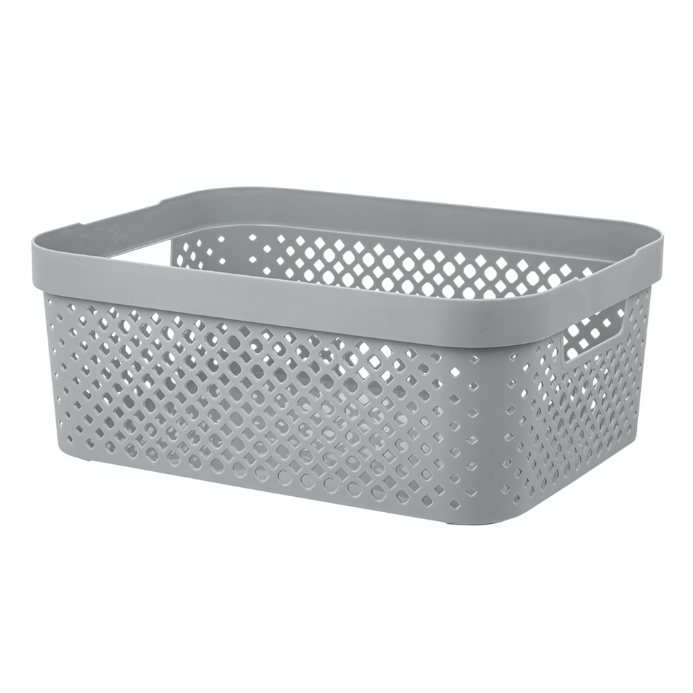 Корзина для хранения Plast Team STOCKHOLM, 10 л серый шторм