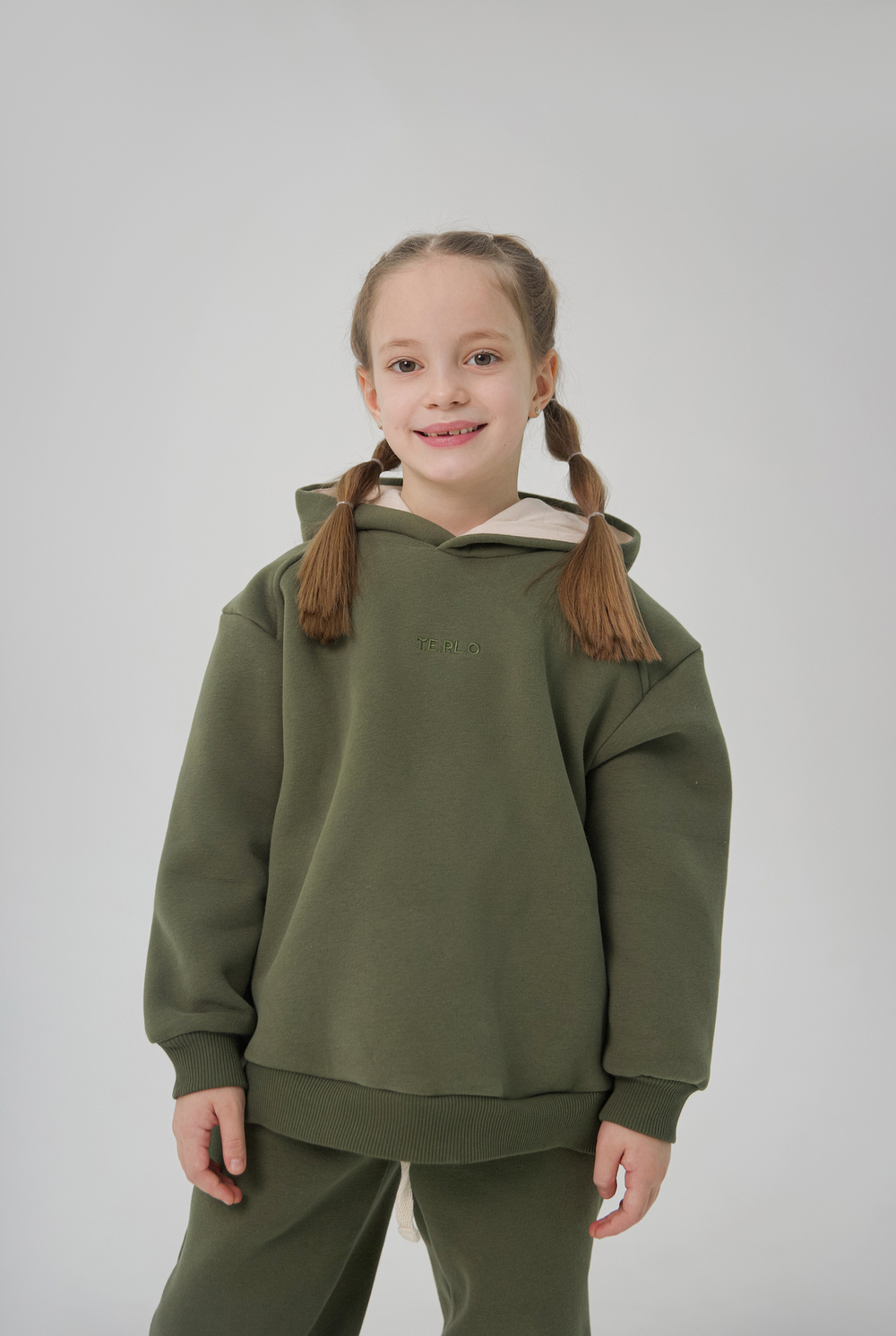 Худи с начёсом в стиле oversize Хвоя