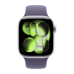 Умные часы Apple Watch Series 11 GPS, 42mm, Silver Aluminium Case with Purple Fog Sport Band, S/M