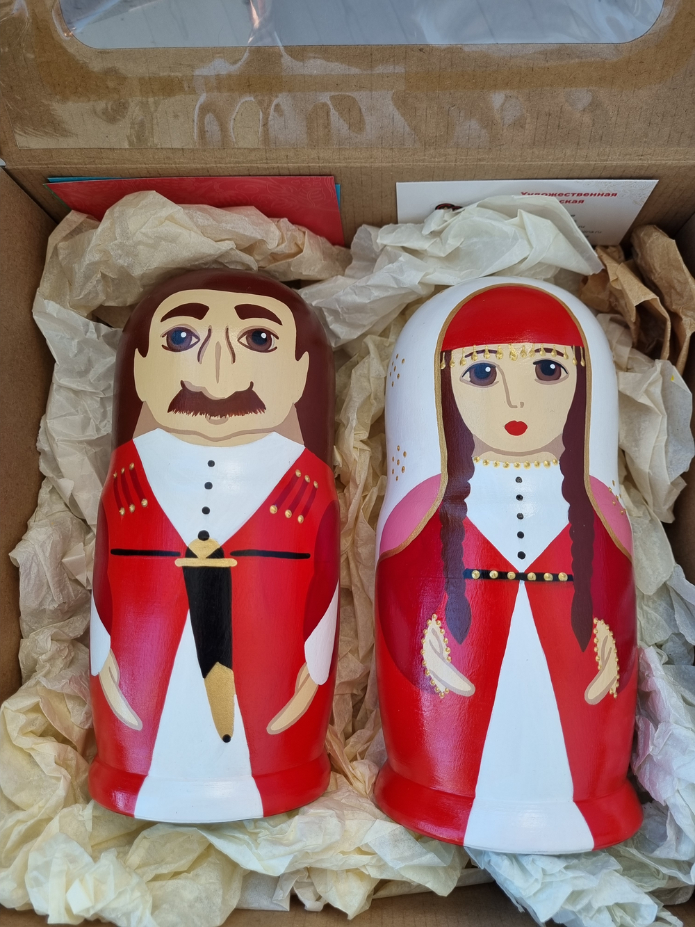 Матрёшки "Грузинская пара" 2шт 18см