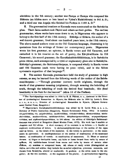 A Grammar of the Kannada Language in English. Comprising the Three Dialects of the Language. Ancient, Mediæval and Modern | Ferdinand Kittel