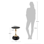 Кофейный столик Bradex Home Angel 40x55см, чёрный, металл