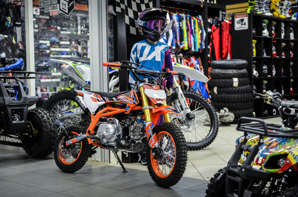 Мотоцикл детский кроссовый Motoland CRF 10