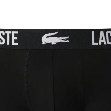 Мужские спортивные боксеры Lacoste Stretch Cotton Trunks 3P - black