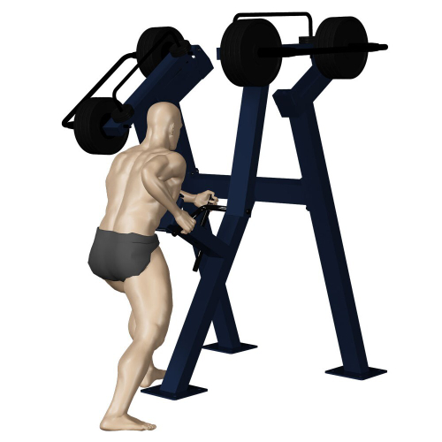 Тяга к поясу стоя с изменяемой нагрузкой