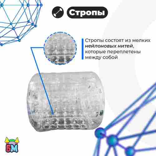 Аттракцион Водный роллер «Прозрачный» ТПУ, 2.4*2.2*2.2 м