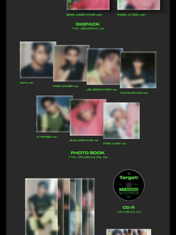 Альбом EVNNE - TARGET: ME 1st Mini Album DIGIPACK RANDOM Version