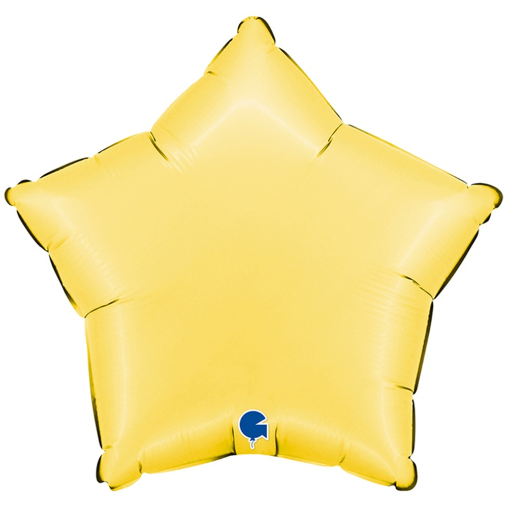 Шар фольгированный Звезда 46 см (Желтый)