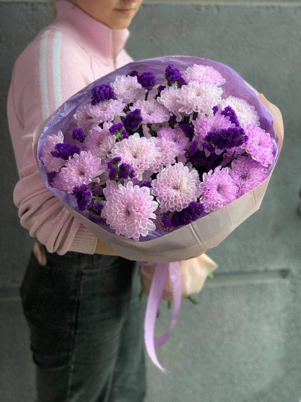 Букет цветов Фиолетовый дуэт