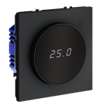 Терморегулятор электронный VOLTUM S70 с индикацией и датчиком, для теплого пола, (графит)