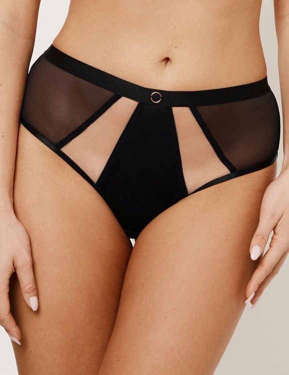 Трусы Subtille Butterfly Black слипы высокие (черный)