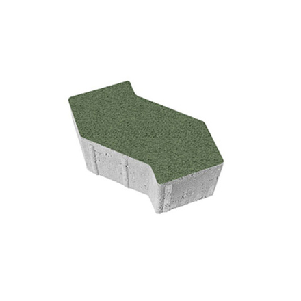 Тротуарная плитка S-ФОРМА - Гранит Зеленый