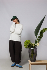 Лонгслив "Зое" в рубчик, айвори