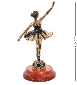 Народные промыслы AM-1546 Фигурка «Балерина» (латунь, янтарь)