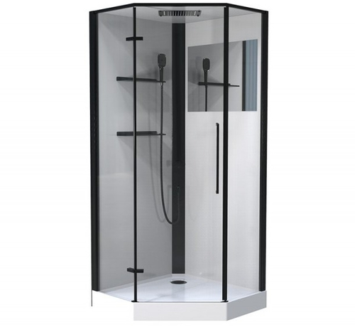 Кабина душевая Esbano (Эсбано) ESM-PENTA-90 L, с низким поддоном, с гидромассажем, 90х90х215