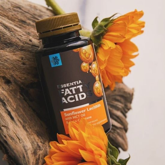 Лецитин подсолнечника с МСТ-маслом и бета-каротином Essential Fatty Acids
