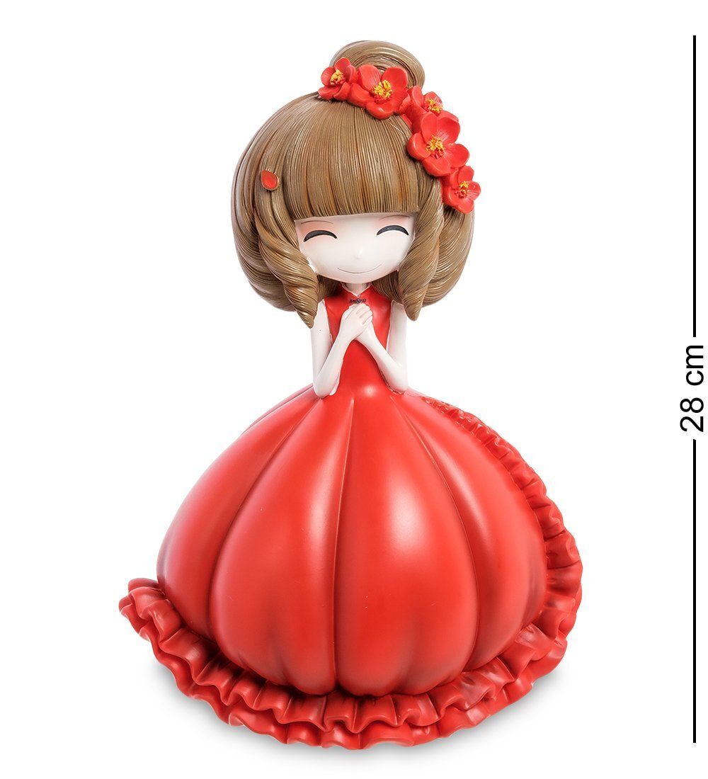 MF- 07 Копилка средняя «Девочка в красном платье»