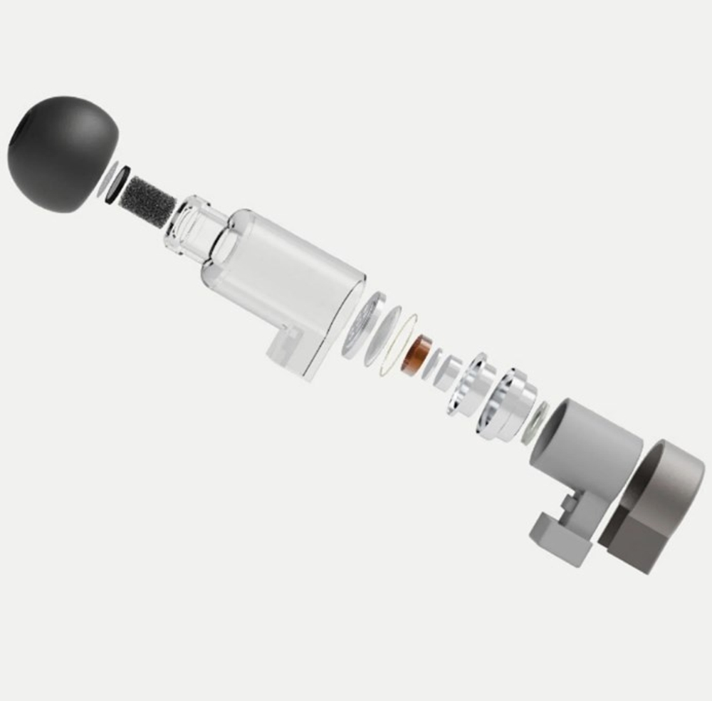 Наушники MOONDROP Quarks Mic серебристый
