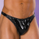 Классические мужские виниловые трусы (Размер: S-M-L) (Цвет: черный)