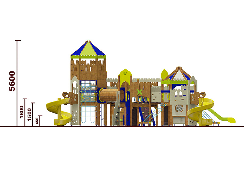 Игровой комплекс 07106.21 для детей 6-12 лет для уличной площадки